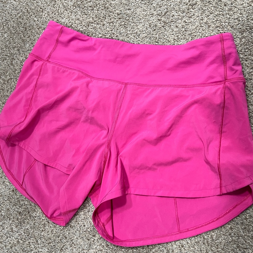 lululemon athletica Pink Speed Up Shorts 8